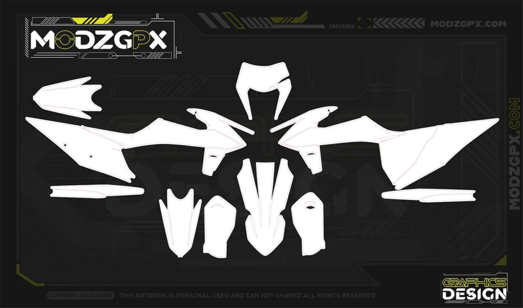 Bike graphics template before the design